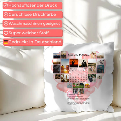 Personalisiertes Kissen Paare Fotocollage Definition Liebe Des Lebens