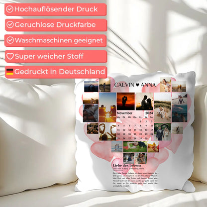 Personalisiertes Kissen Paare Fotocollage Definition Liebe Des Lebens