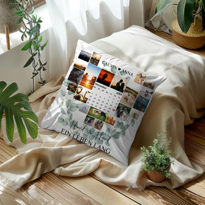 Paar Fotokissen Fotocollage Hand In Hand Ein Leben Lang gestalten