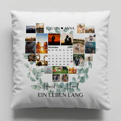 Paar Fotokissen Fotocollage Hand In Hand Ein Leben Lang gestalten
