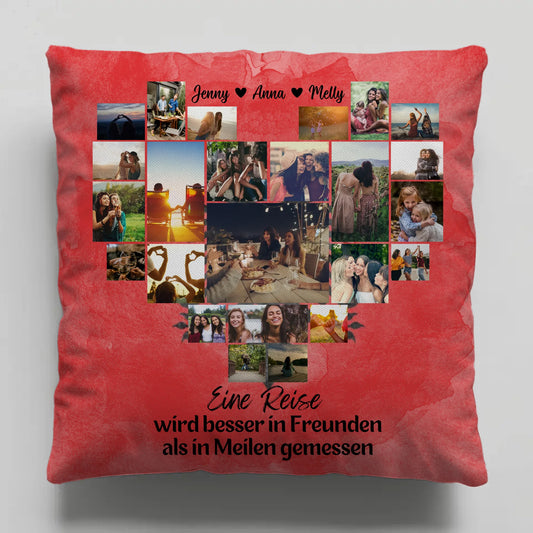 Personalisiertes Kissen Fotocollage Beste Freundin Albanien