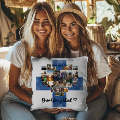 Personalisierte Fotokissen Fotocollage Beste Freundin Finnland