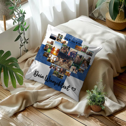 Personalisierte Fotokissen Fotocollage Beste Freundin Finnland