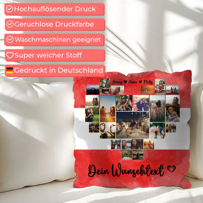 Personalisiertes Kissen Paare Urlaub Erinnerung Österreich