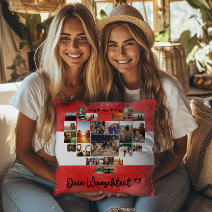 Personalisiertes Kissen Paare Urlaub Erinnerung Österreich