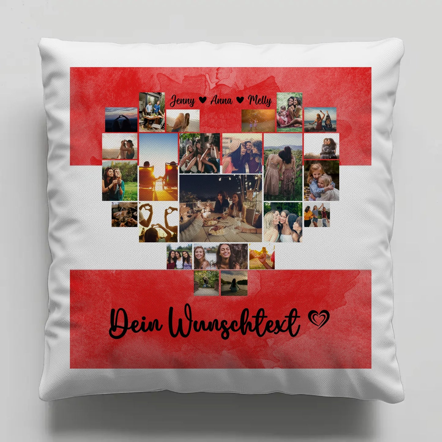 Personalisiertes Kissen Paare Urlaub Erinnerung Österreich
