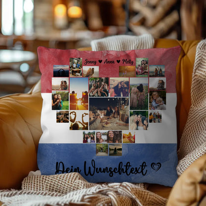 Paar Fotokissen Urlaub Erinnerung Niederlande personalisiert