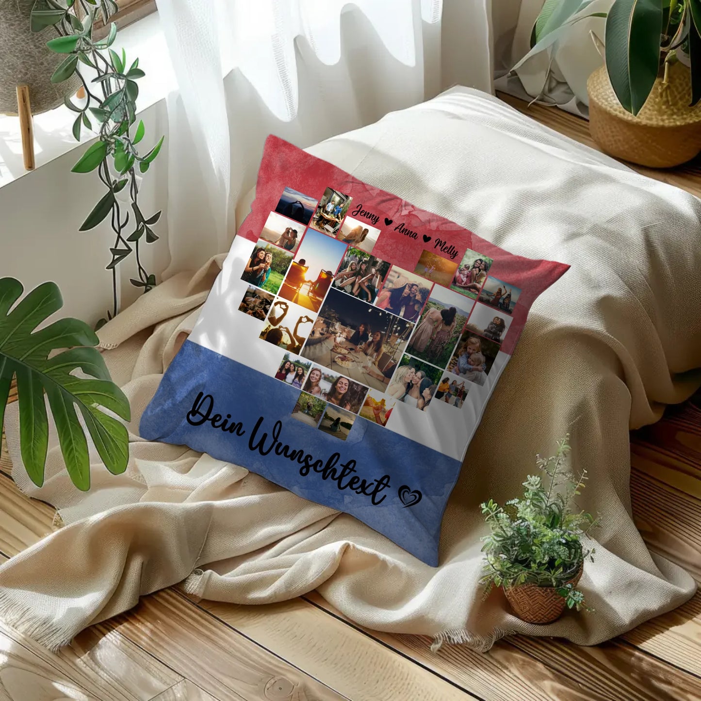 Paar Fotokissen Urlaub Erinnerung Niederlande personalisiert