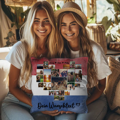 Paar Fotokissen Urlaub Erinnerung Niederlande personalisiert