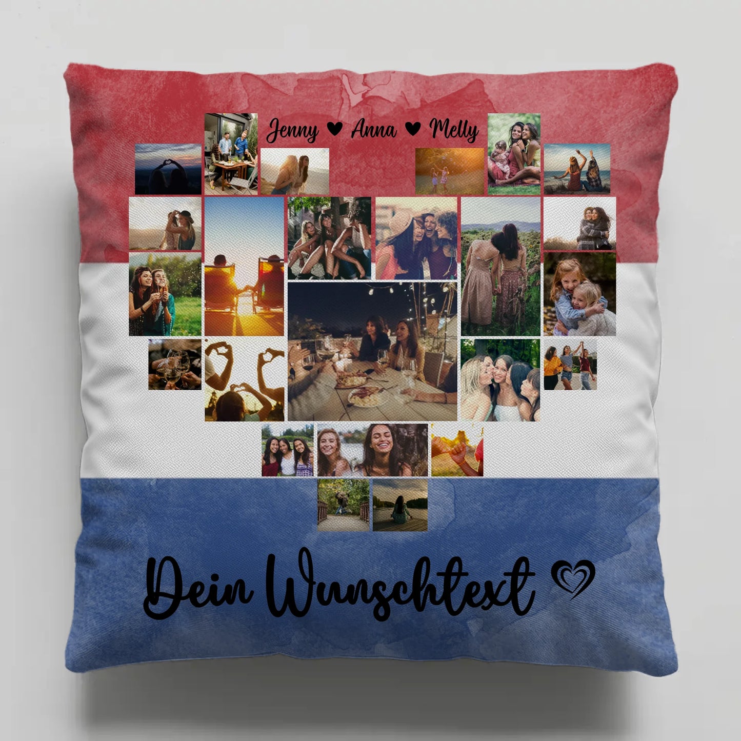 Paar Fotokissen Urlaub Erinnerung Niederlande personalisiert