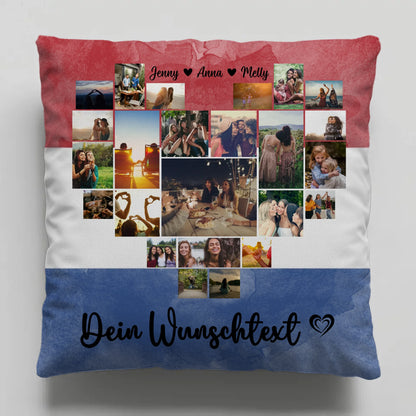 Paar Fotokissen Urlaub Erinnerung Niederlande personalisiert