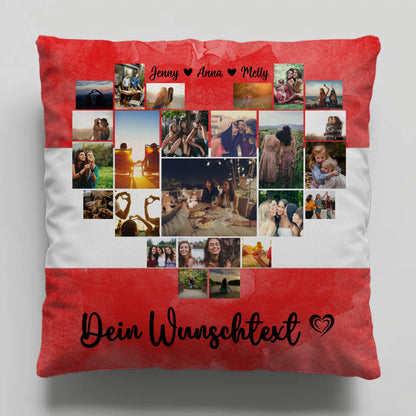 Personalisiertes Kissen Paare Urlaub Erinnerung Österreich