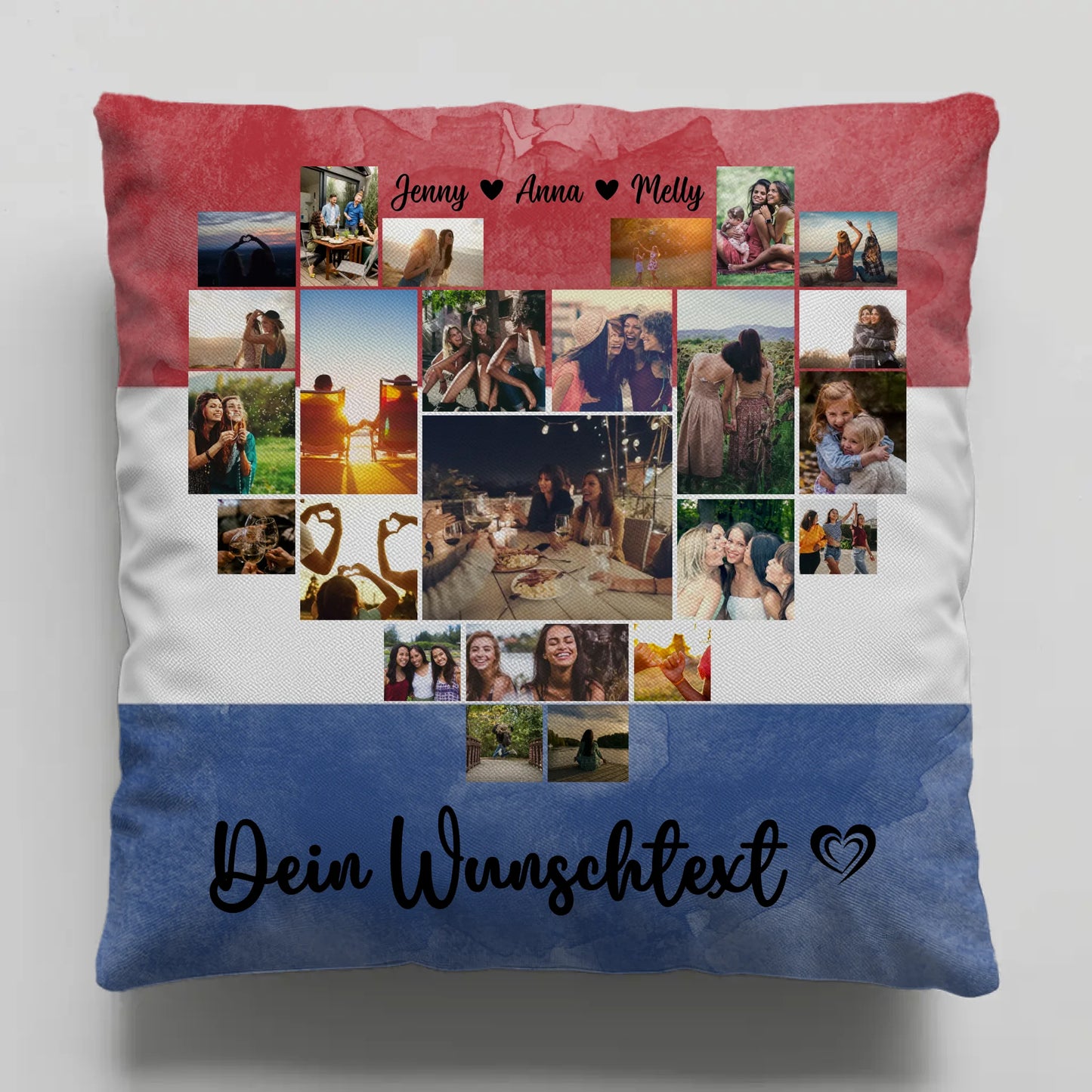 Paar Fotokissen Urlaub Erinnerung Niederlande personalisiert