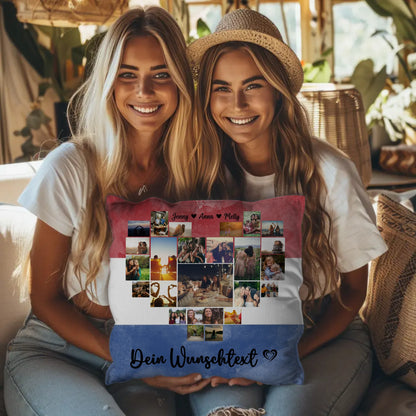 Paar Fotokissen Urlaub Erinnerung Niederlande personalisiert