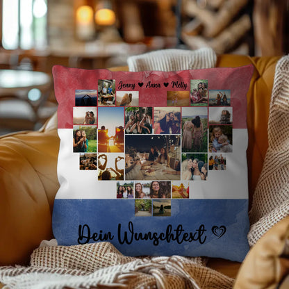 Paar Fotokissen Urlaub Erinnerung Niederlande personalisiert