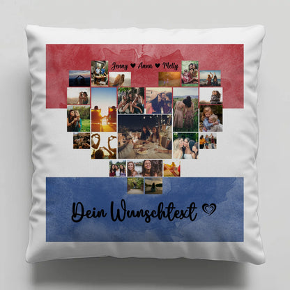 Paar Fotokissen Urlaub Erinnerung Niederlande personalisiert