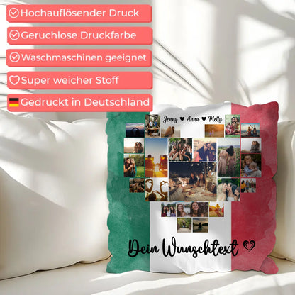 Kissen für Paare Urlaub Mexiko personalisiert als Geschenk