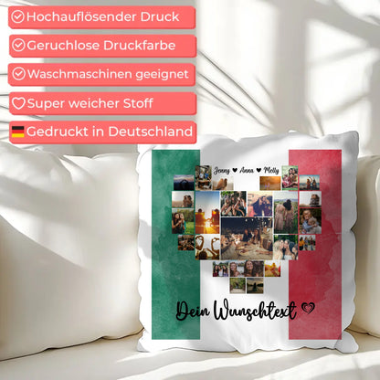 Kissen für Paare Urlaub Mexiko personalisiert als Geschenk