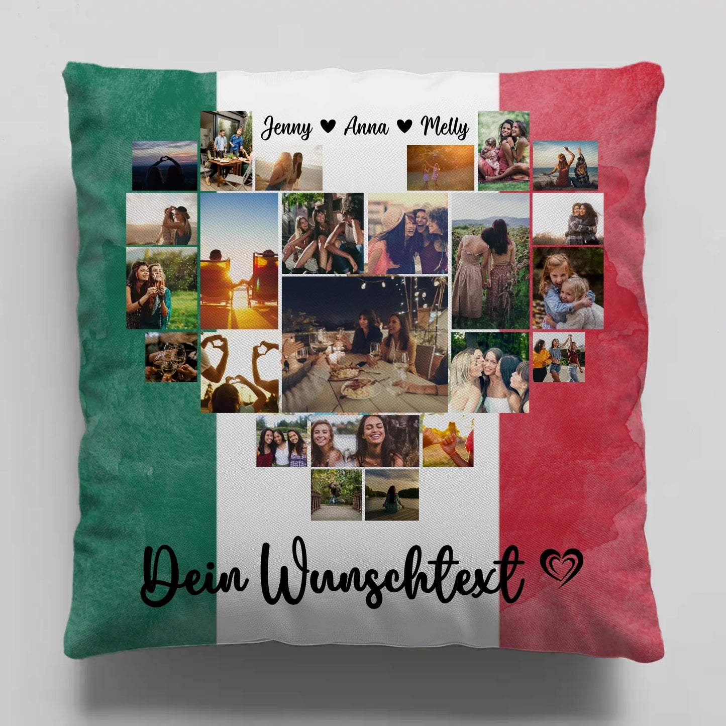 Kissen für Paare Urlaub Mexiko personalisiert als Geschenk