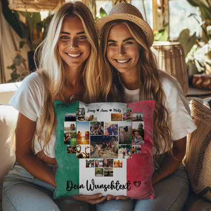 Kissen für Paare Urlaub Mexiko personalisiert als Geschenk