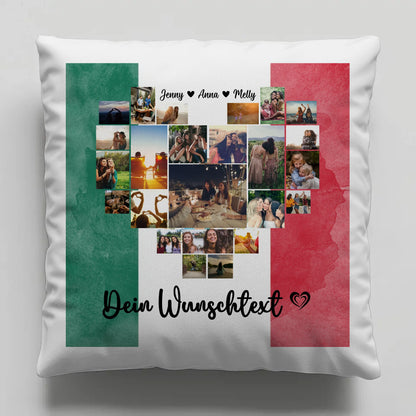 Kissen für Paare Urlaub Mexiko personalisiert als Geschenk