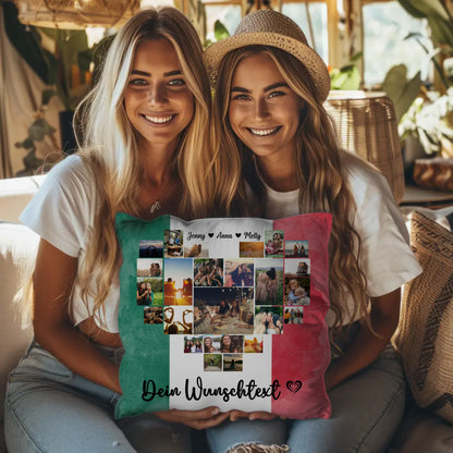 Kissen für Paare Urlaub Mexiko personalisiert als Geschenk