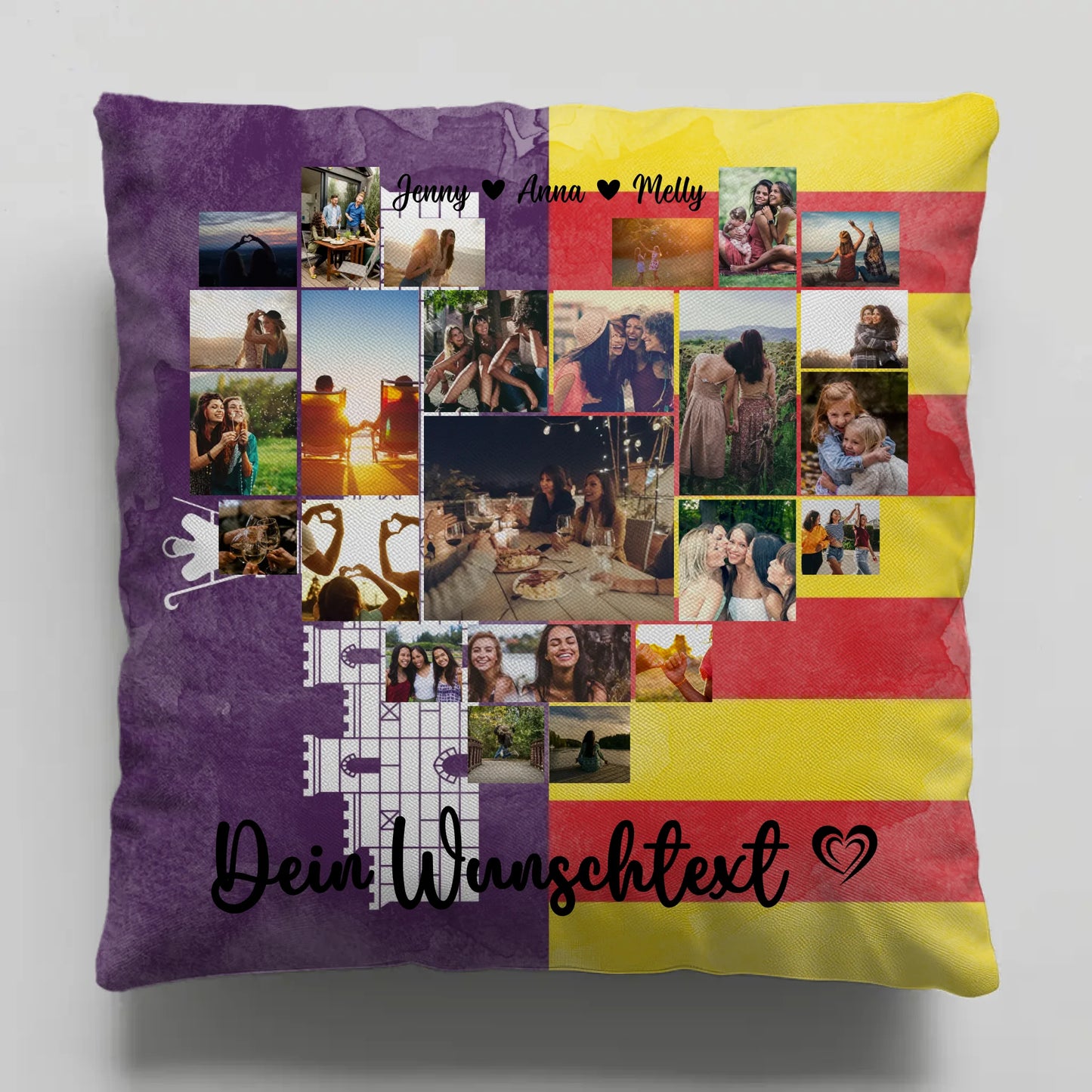 Personalisiertes Liebes Kissen für Urlaub auf Mallorca