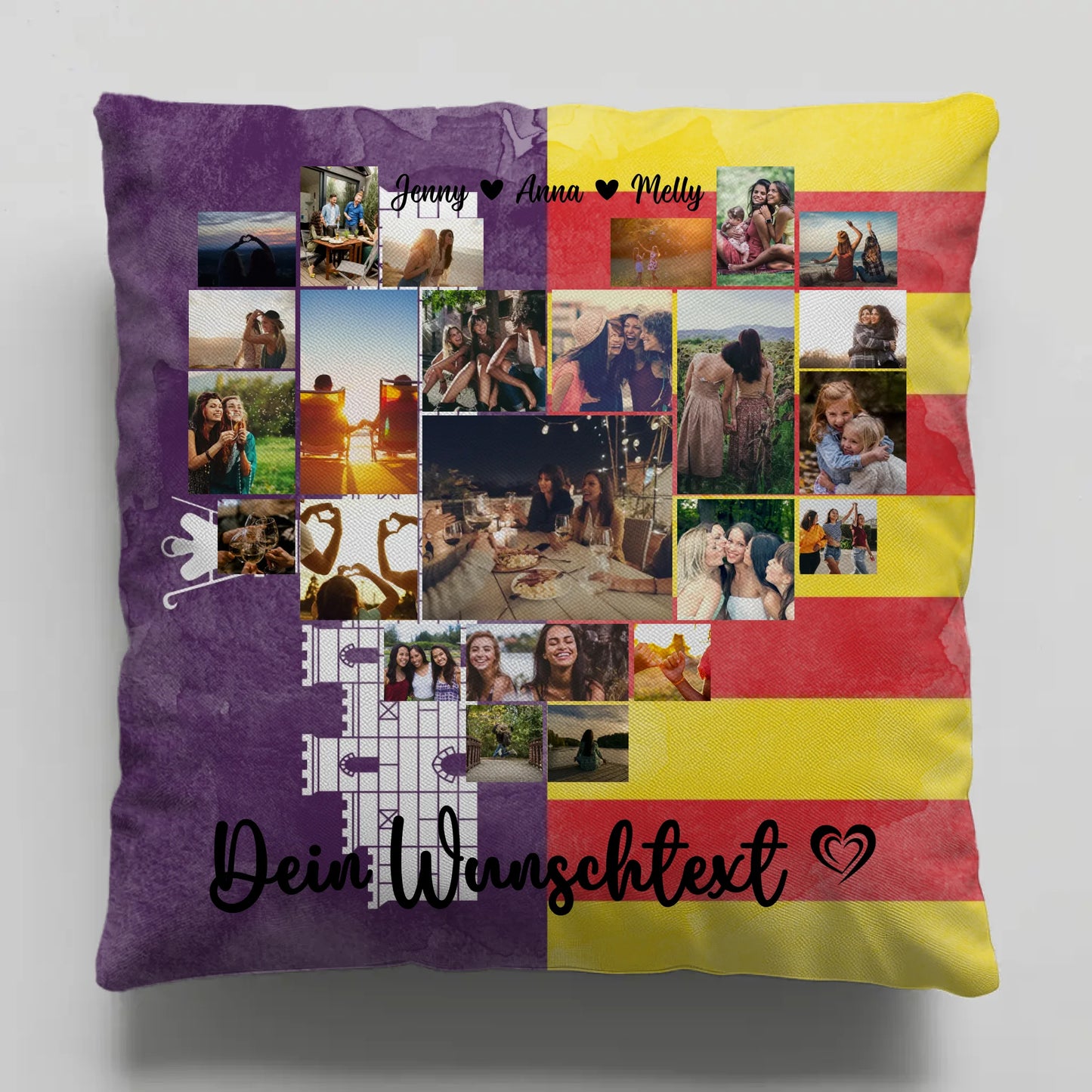 Personalisiertes Liebes Kissen für Urlaub auf Mallorca