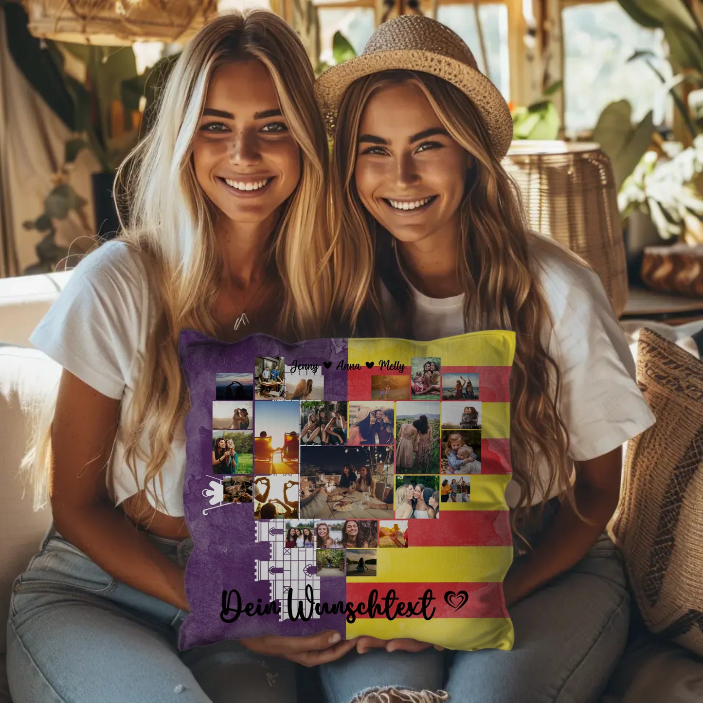 Personalisiertes Liebes Kissen für Urlaub auf Mallorca