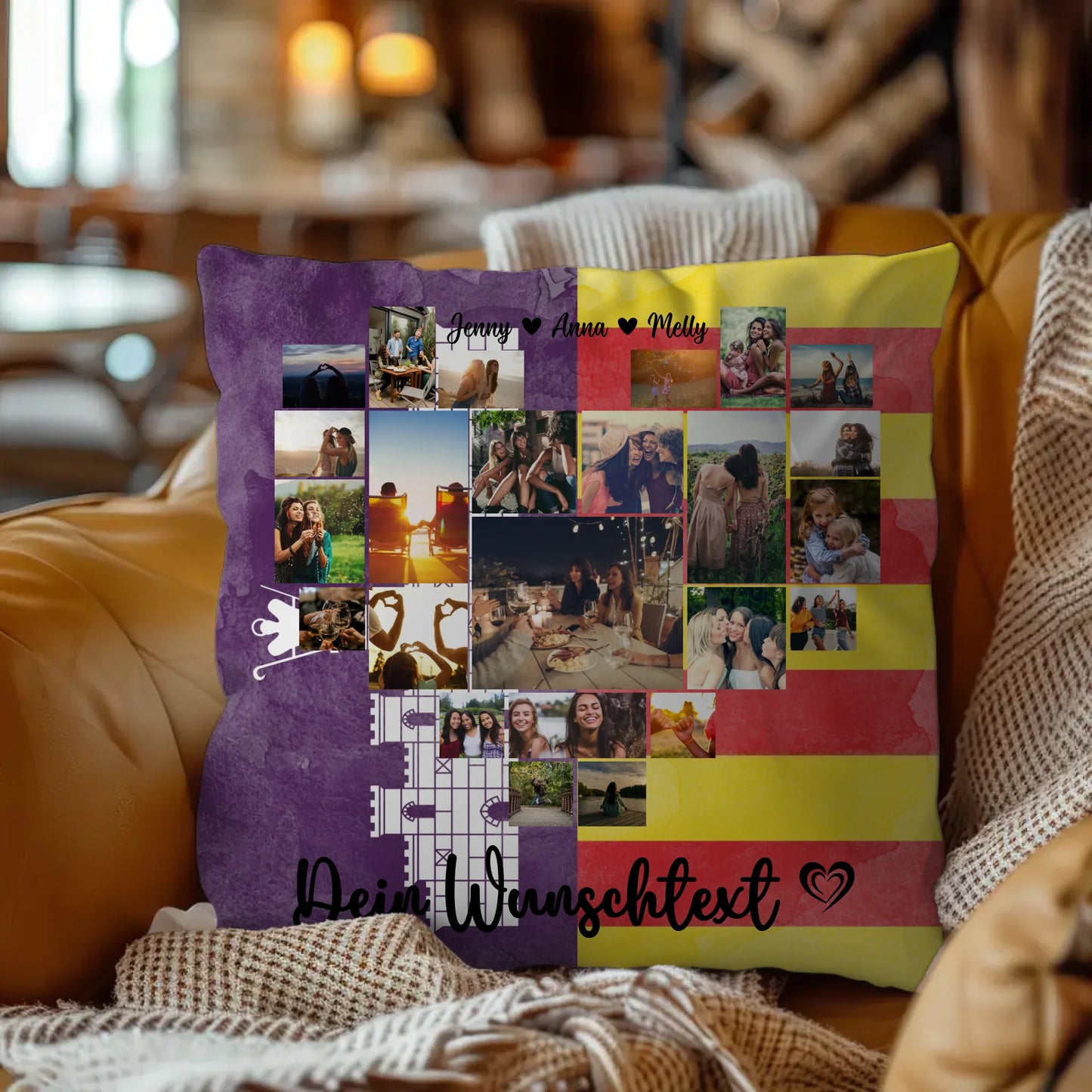 Personalisiertes Liebes Kissen für Urlaub auf Mallorca