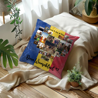 Personalisiertes Kissen Paare Urlaub Rumänien Geschenkidee