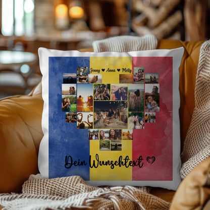 Personalisiertes Kissen Paare Urlaub Rumänien Geschenkidee