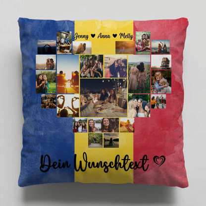 Personalisiertes Kissen Paare Urlaub Rumänien Geschenkidee