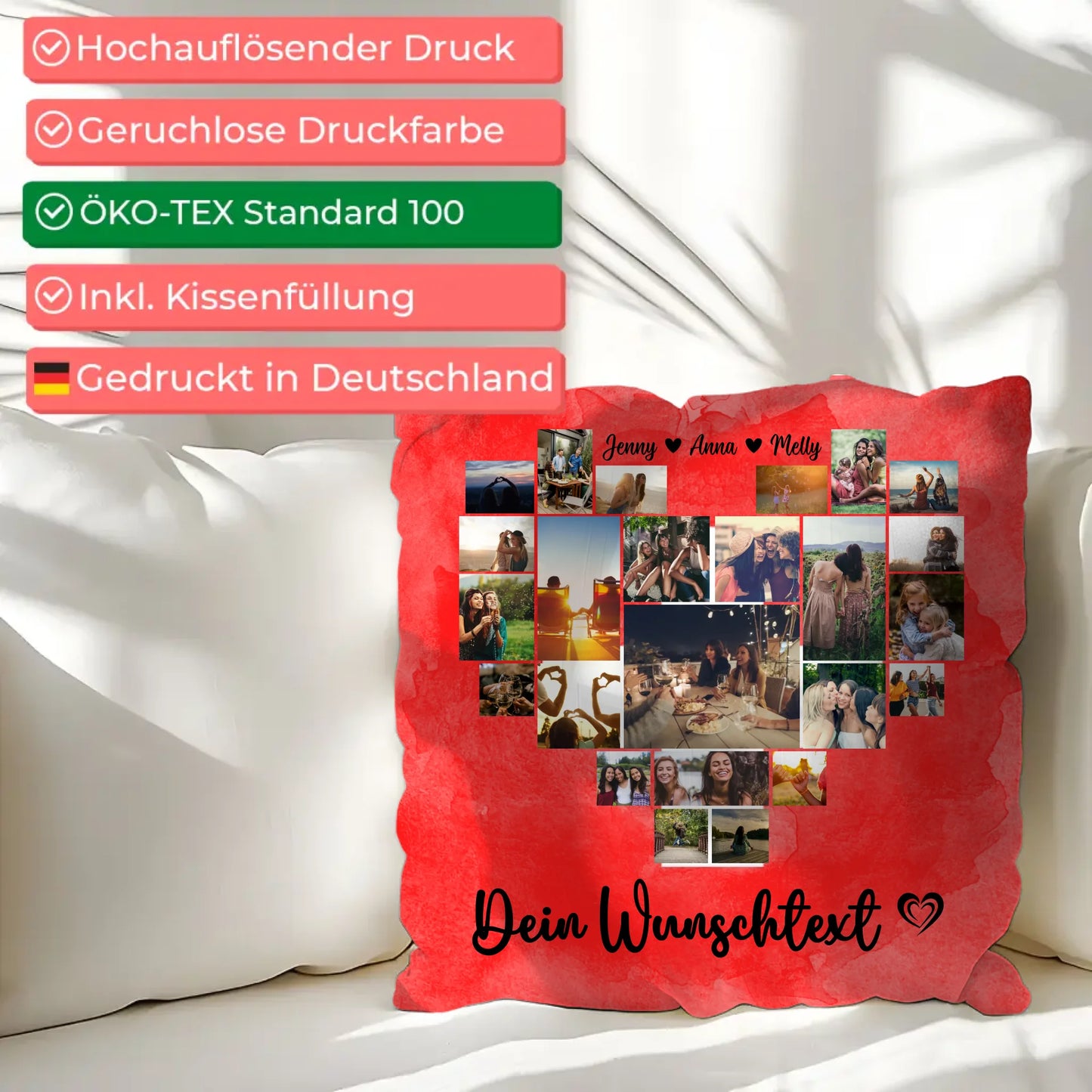 Kissen Für Paare Erinnerung Schweiz Urlaub Personalisiert