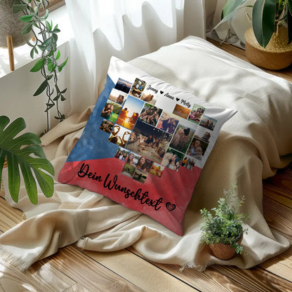 Personalisiertes Liebes Kissen für den Urlaub in Tschechien