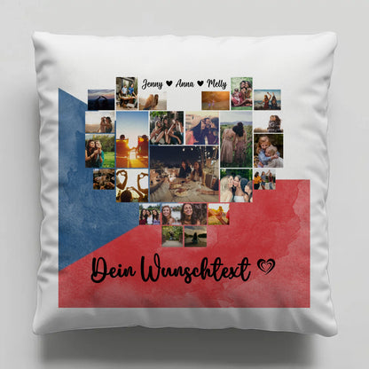 Personalisiertes Liebes Kissen für den Urlaub in Tschechien