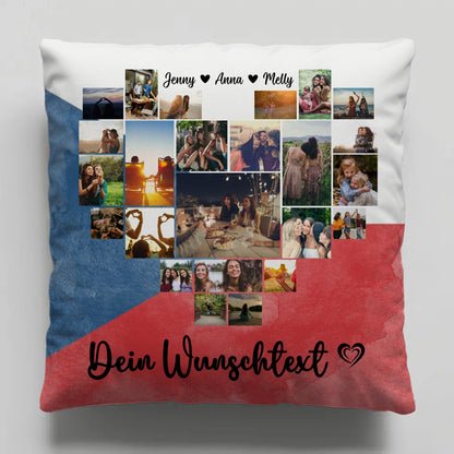 Personalisiertes Liebes Kissen für den Urlaub in Tschechien