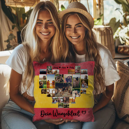 Personalisiertes Kissen Paare Urlaub Spanien Geschenkidee