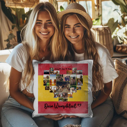 Personalisiertes Kissen Paare Urlaub Spanien Geschenkidee