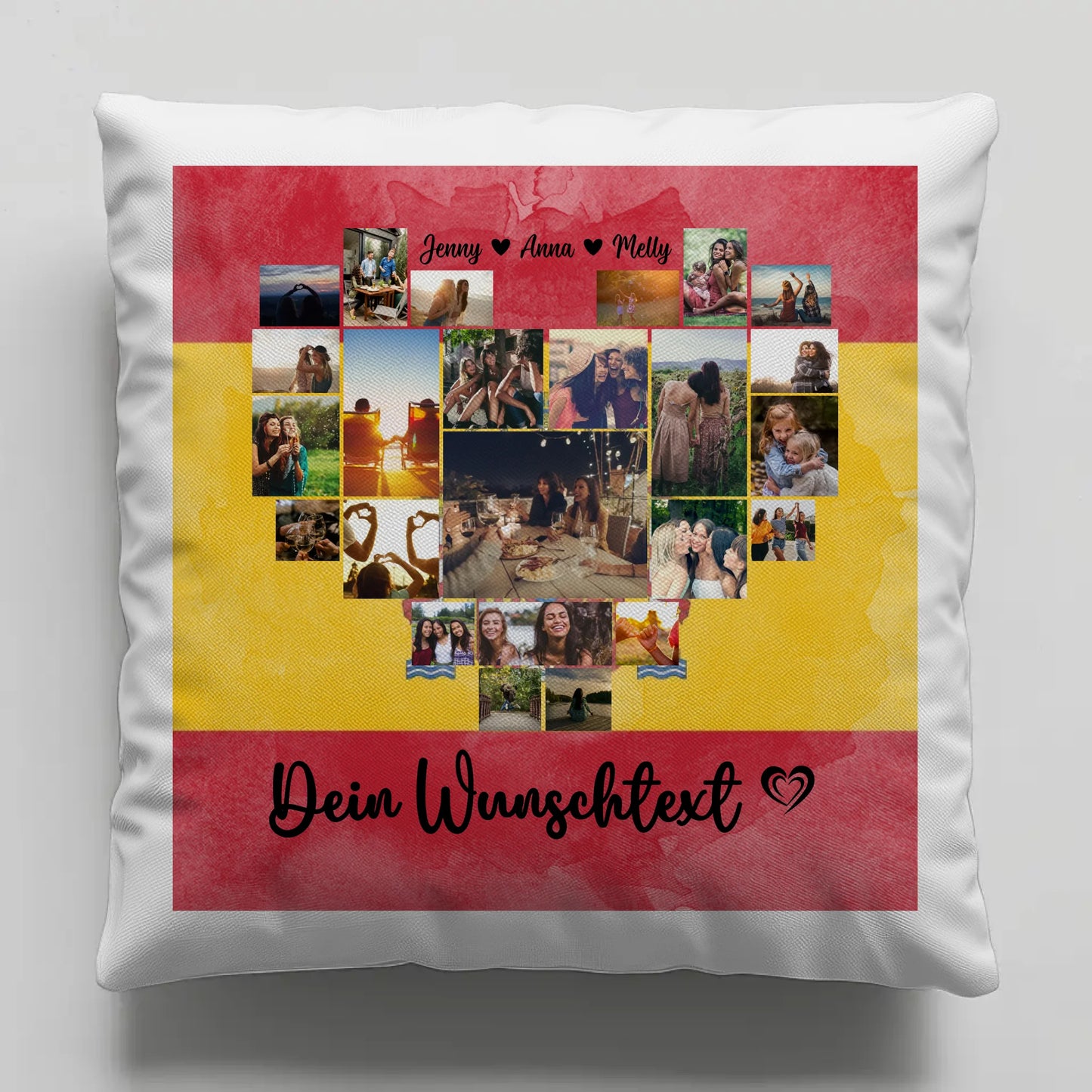 Personalisiertes Kissen Paare Urlaub Spanien Geschenkidee