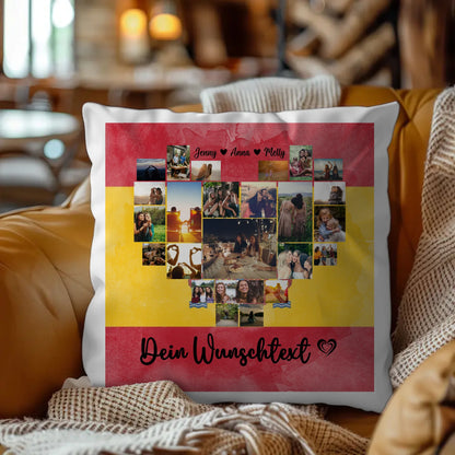 Personalisiertes Kissen Paare Urlaub Spanien Geschenkidee