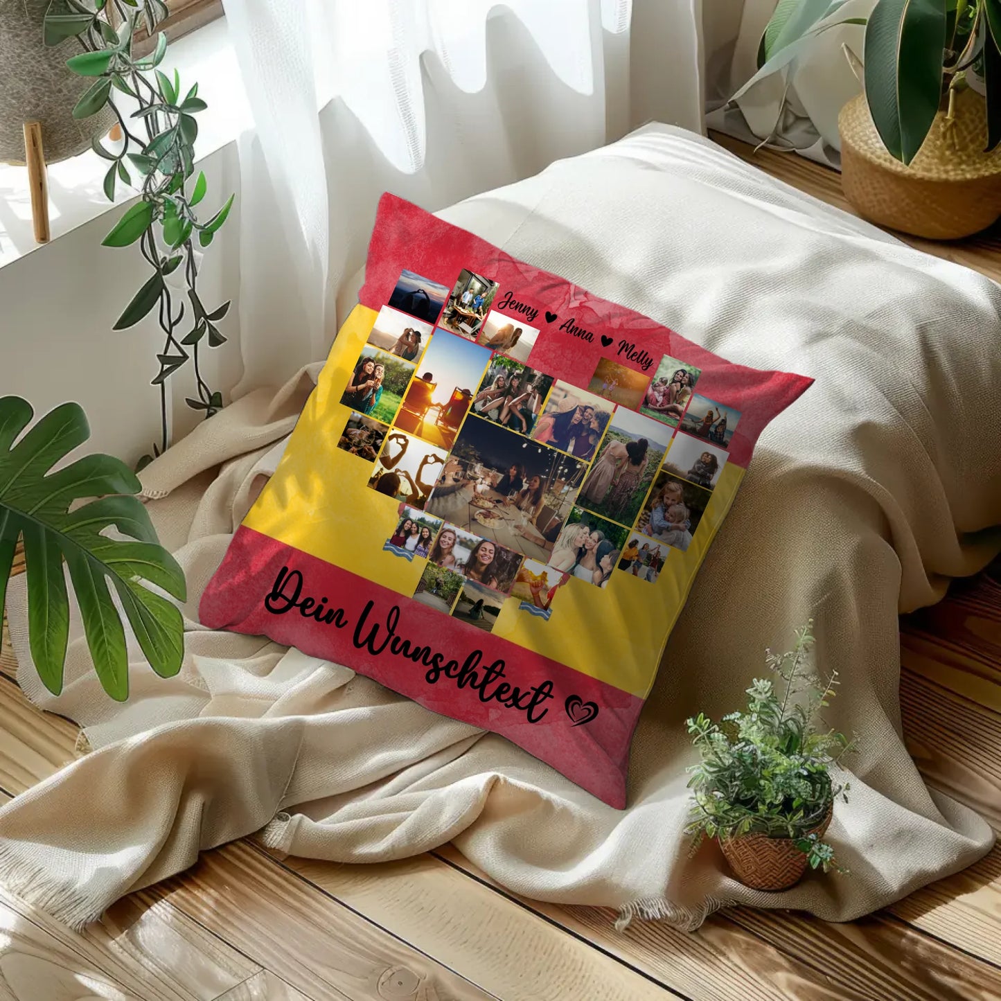 Personalisiertes Kissen Paare Urlaub Spanien Geschenkidee