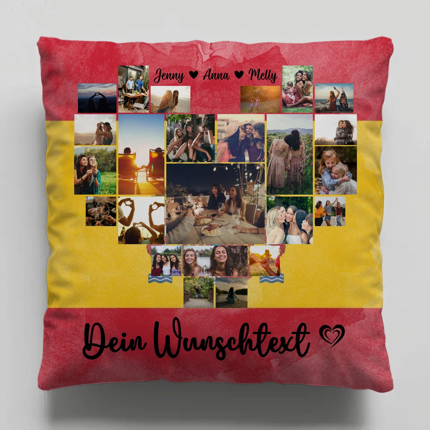 Personalisiertes Kissen Paare Urlaub Spanien Geschenkidee