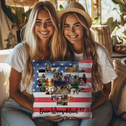 Kissen Für Paare als Erinnerung an den Urlaub in USA