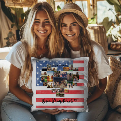 Kissen Für Paare als Erinnerung an den Urlaub in USA