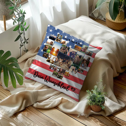 Kissen Für Paare als Erinnerung an den Urlaub in USA