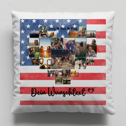 Kissen Für Paare als Erinnerung an den Urlaub in USA