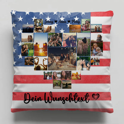 Kissen Für Paare als Erinnerung an den Urlaub in USA