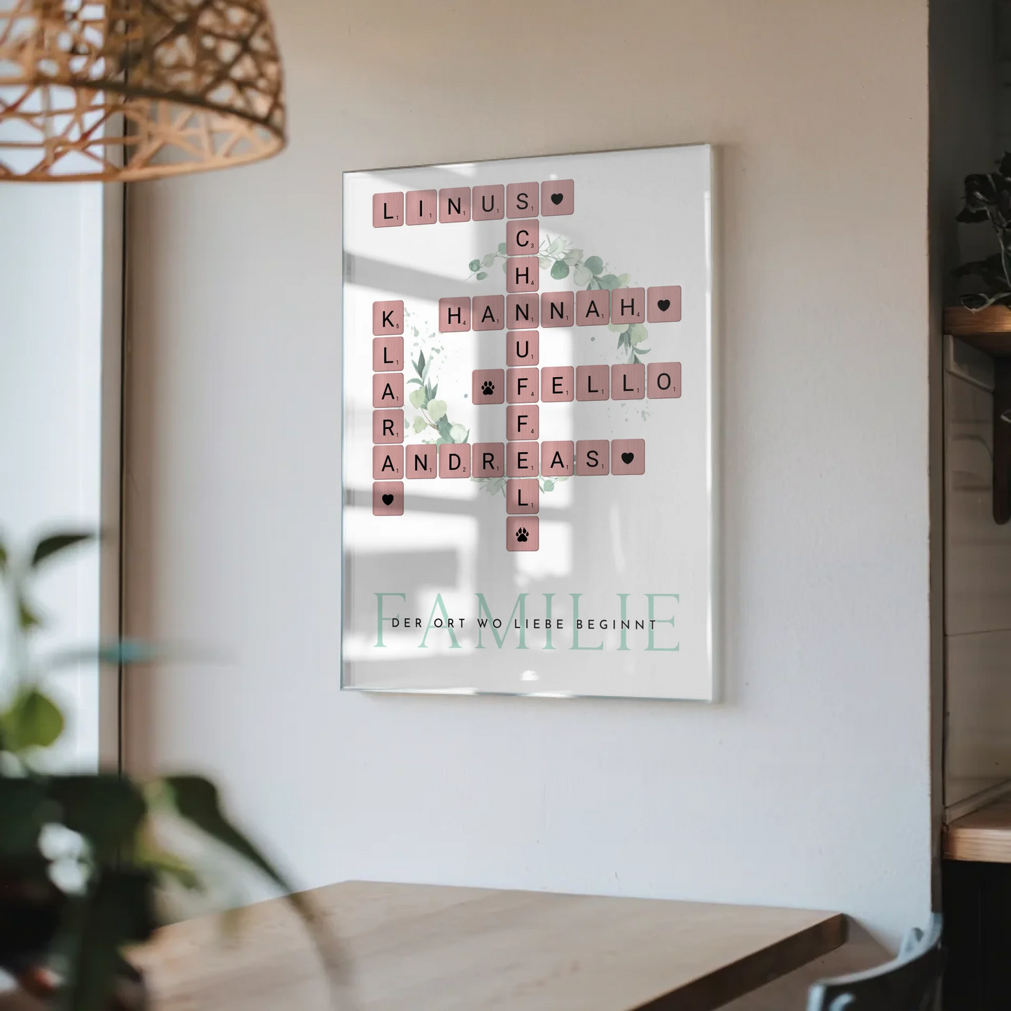 Familien Acrylglas Bild Wo Die Liebe Wohnt Kreuzworträtsel