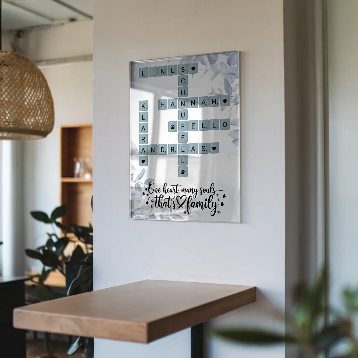 Familien Acrylglas Bild That is Family Kreuzworträtsel